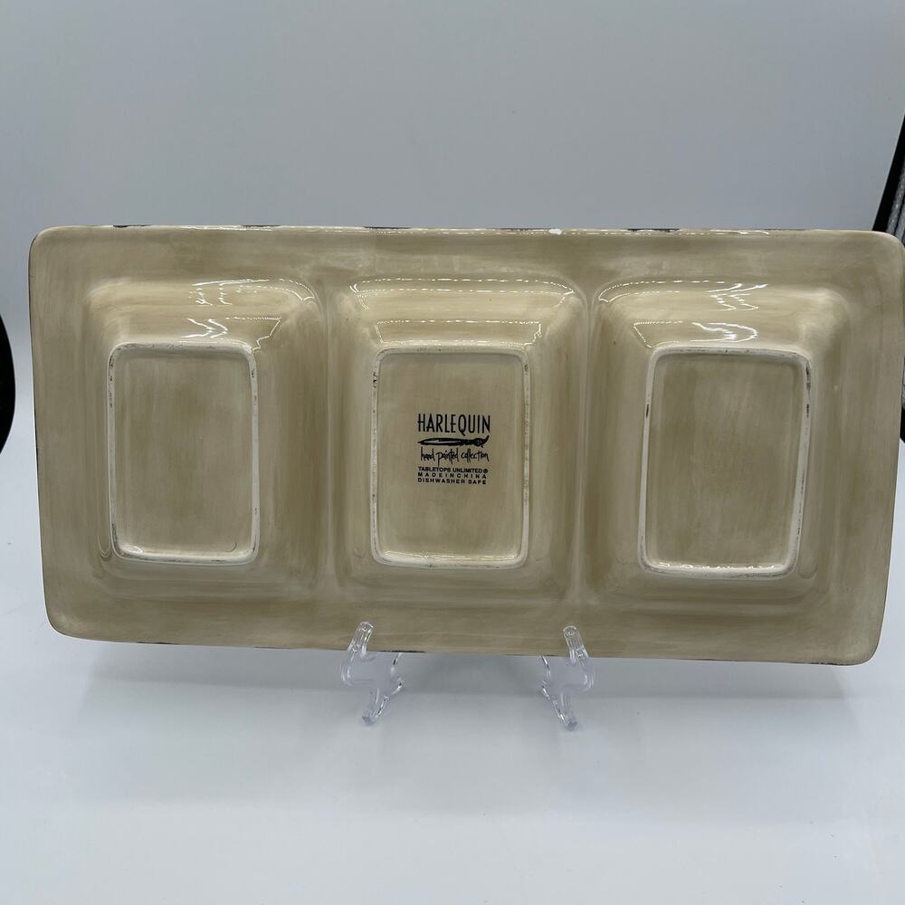 Tabletops Unlimited Harlequin Black Meat & Cheese Tray with Spreader - Picture 4 of 9